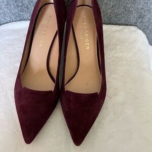 Kurt Geiger Deep Burgundy Heels velvet purple size 40